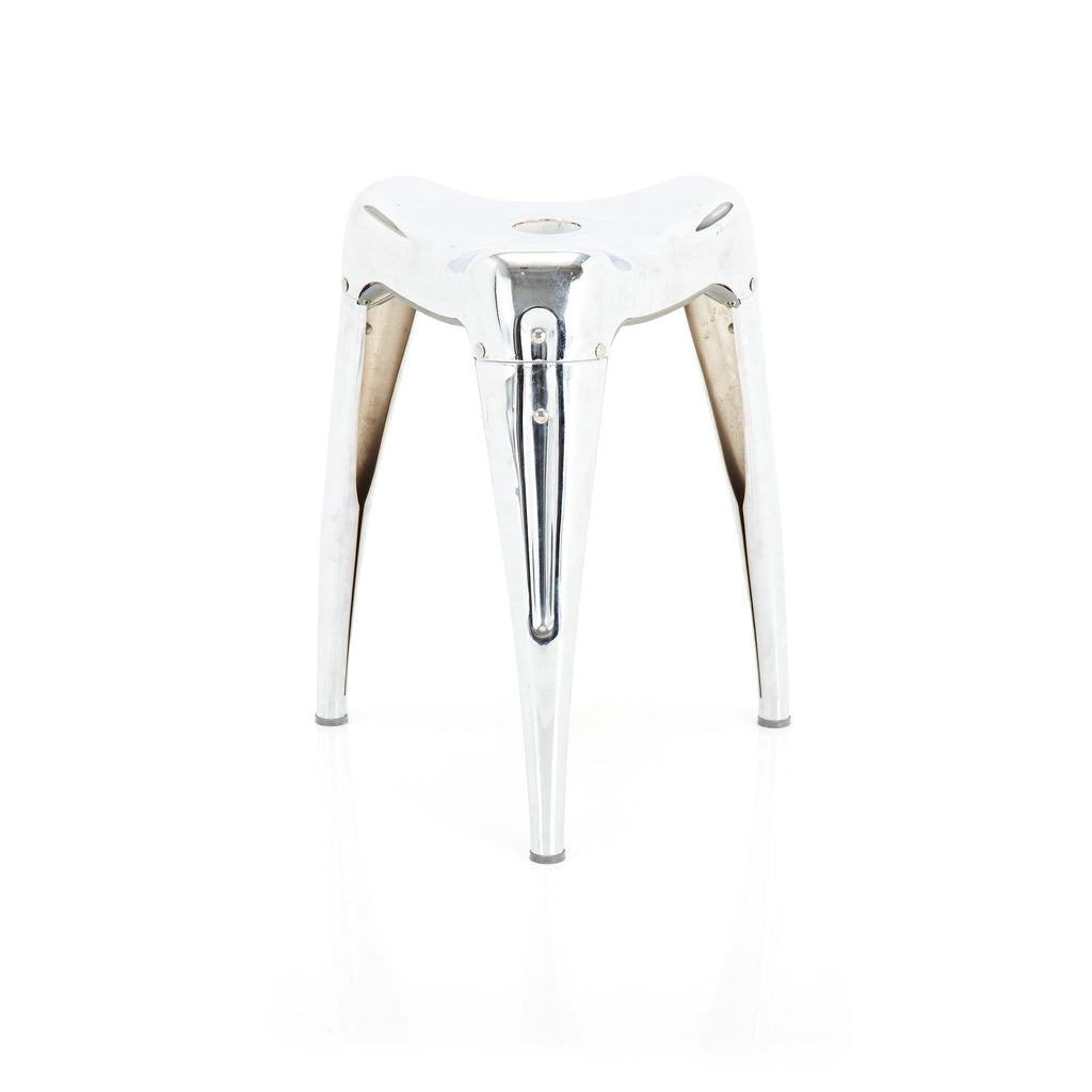 Chrome Three Leg Stool