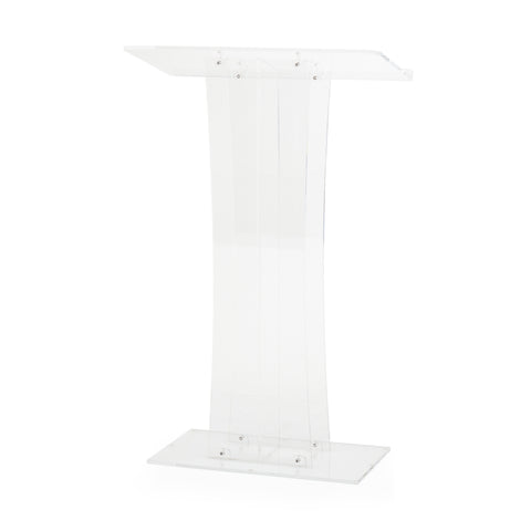 Wavy Lucite Podium