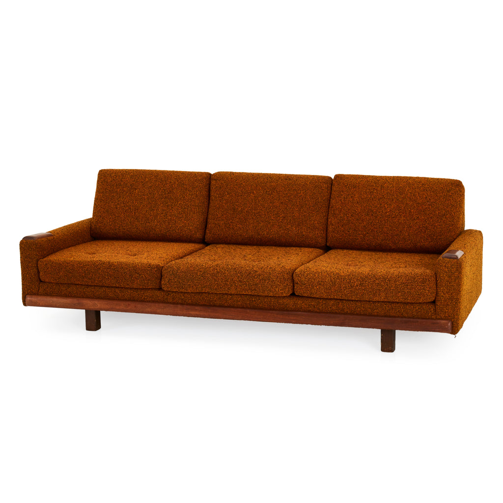 Orange Mid Century Sofa