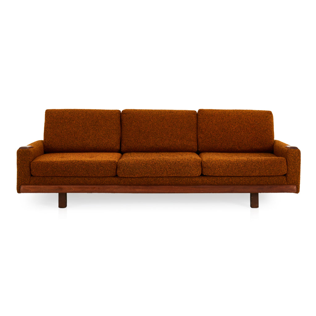 Orange Mid Century Sofa