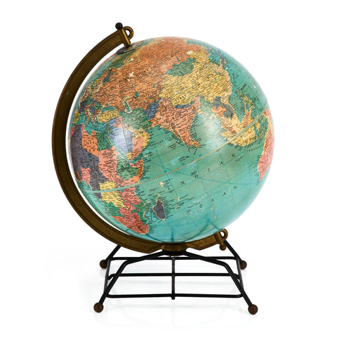 Blue Spinning Globe
