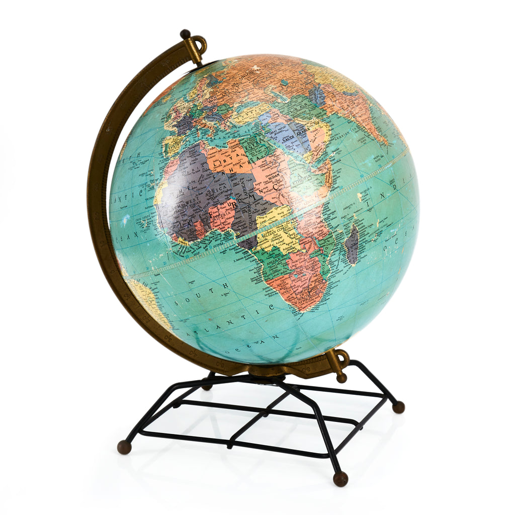 Blue Spinning Globe