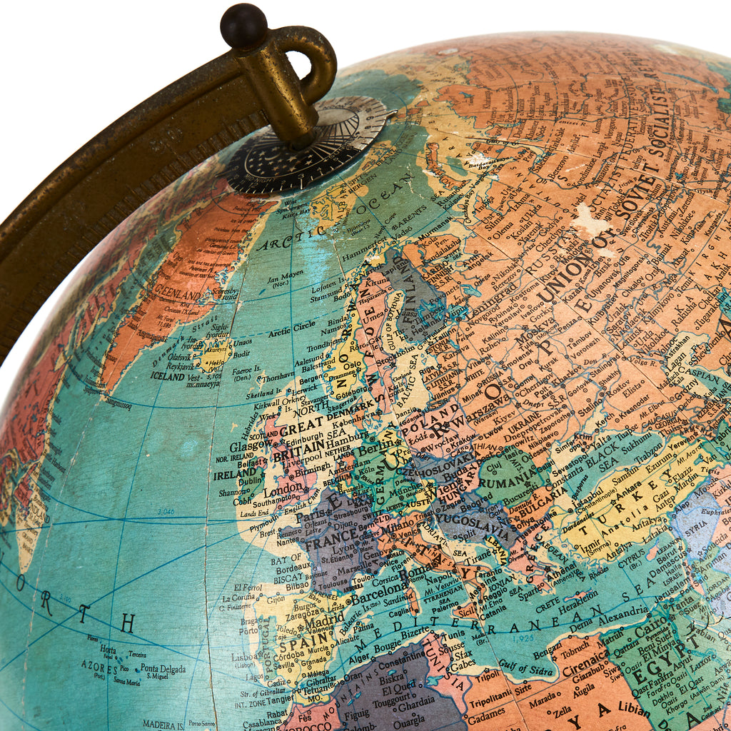 Blue Spinning Globe