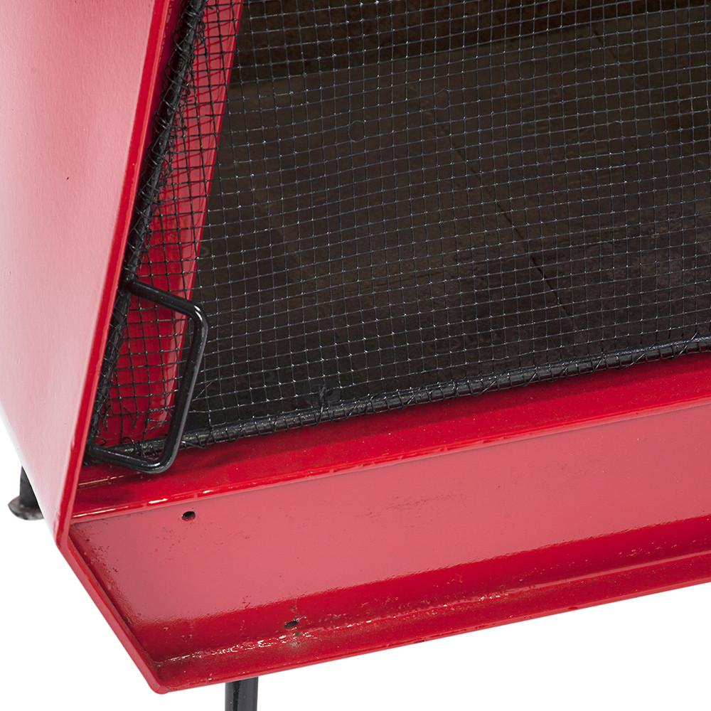 Red Pyramid Fireplace