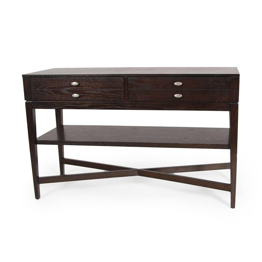 Wood Dark Basic Console Table