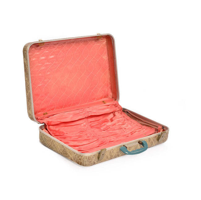 Brown with String Detail Luggage