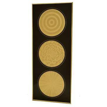 Golden Circles Wall Art