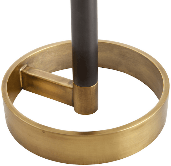 Contemporary Black Metal Shaded Table Lamp