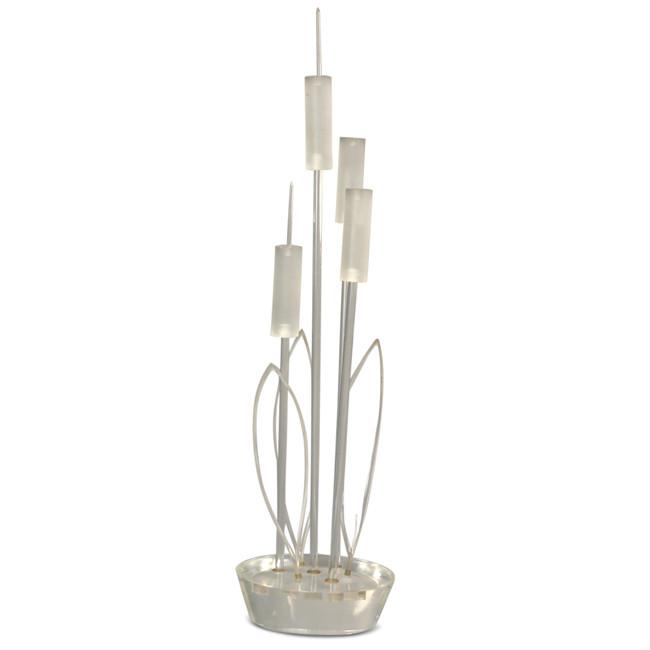 Lucite Cattail Sculpture