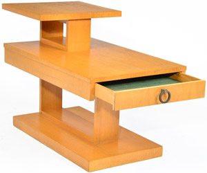 Wood Light End Table