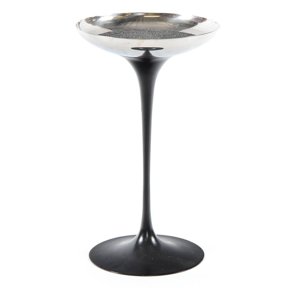 Black & Chrome Saarinen Ashtray