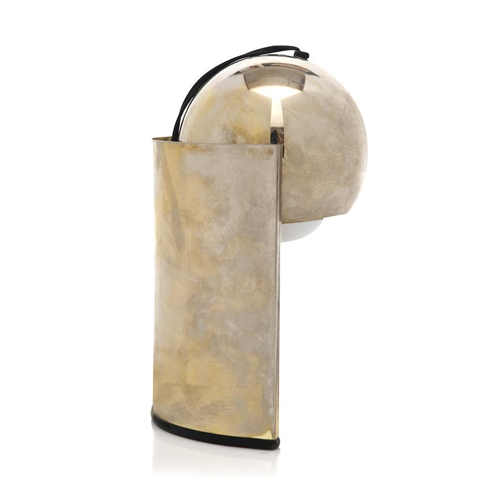 Small Brass Deco Ball Table Lamp