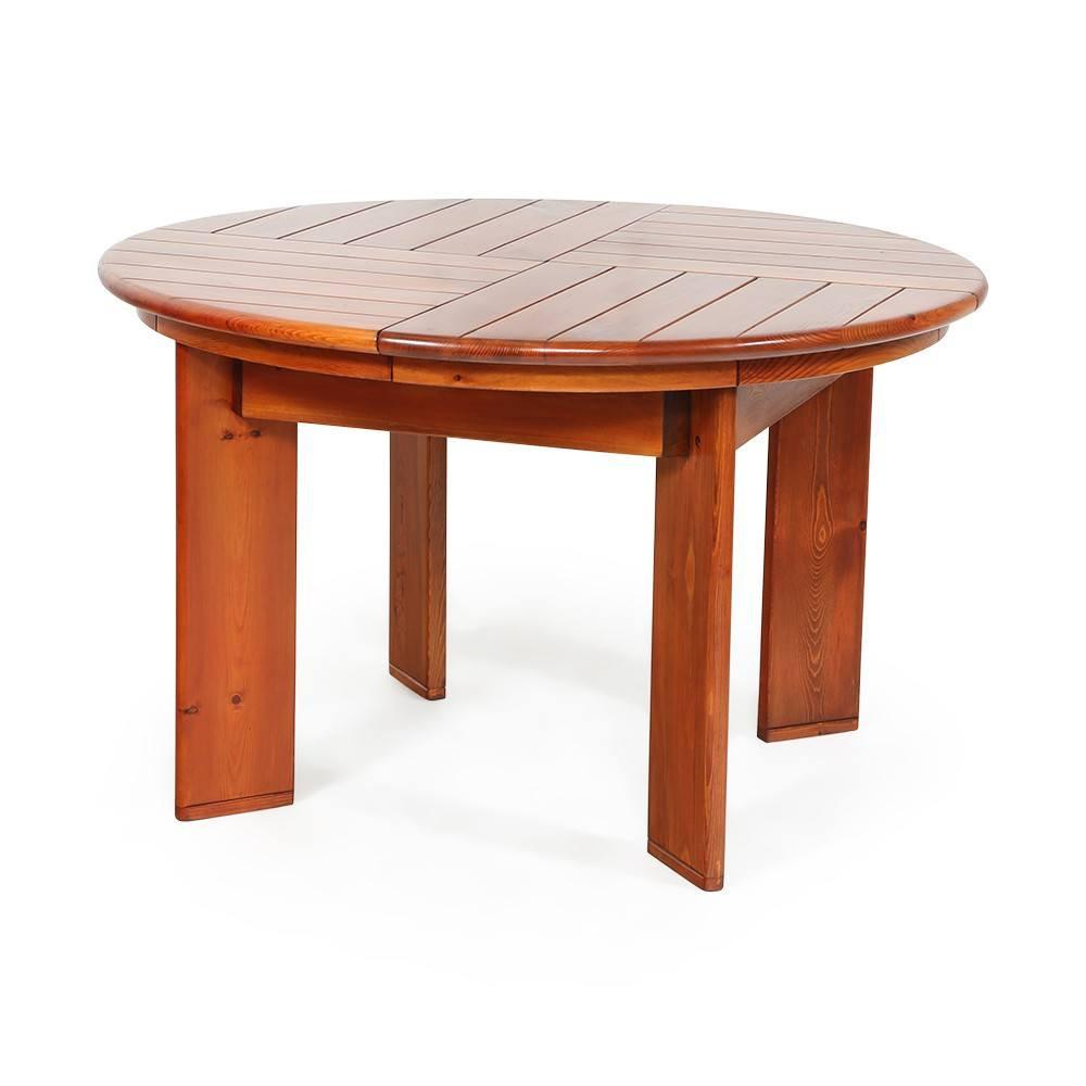 Round Wood Dining Table