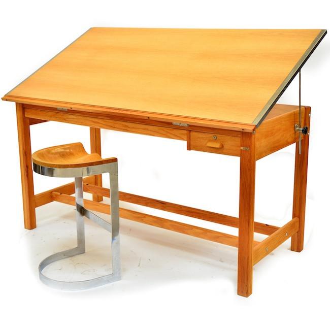 Wood Huge Adjustable Drafting Table