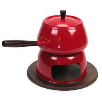 Fondue Pot - Red