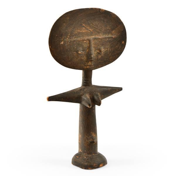 Brown African Fertility Statue