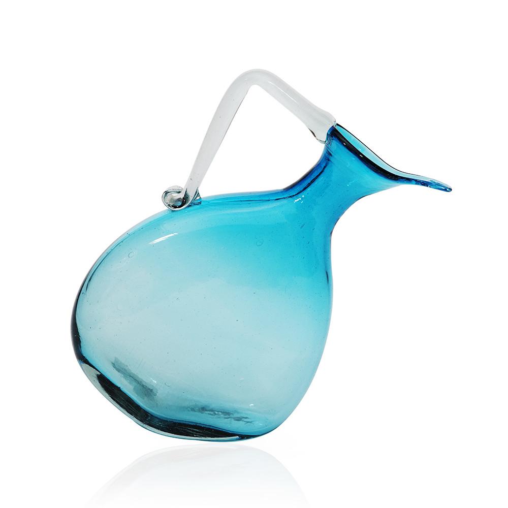 Blue Glass Pitcher