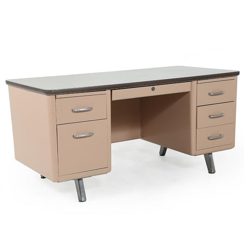 Pink Metal Tanker Desk