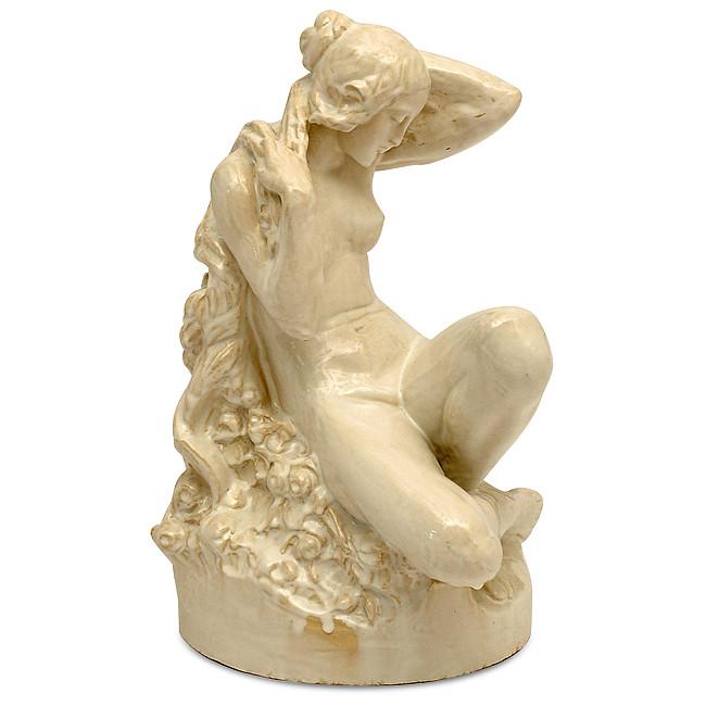 Cream Woman Statue