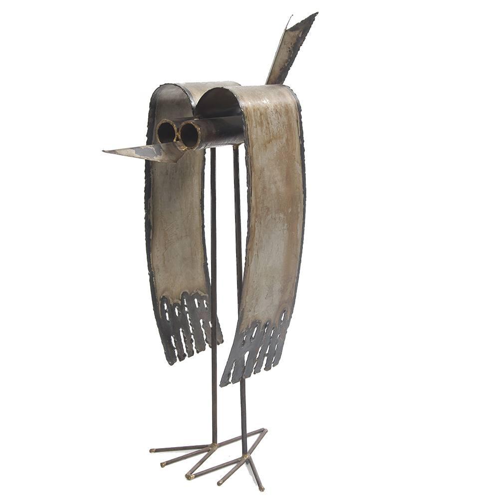 Bronze Tall Metal Bird