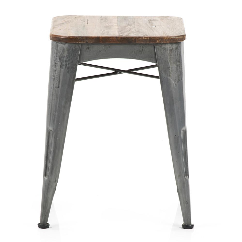 Metal and Wood Work Stool