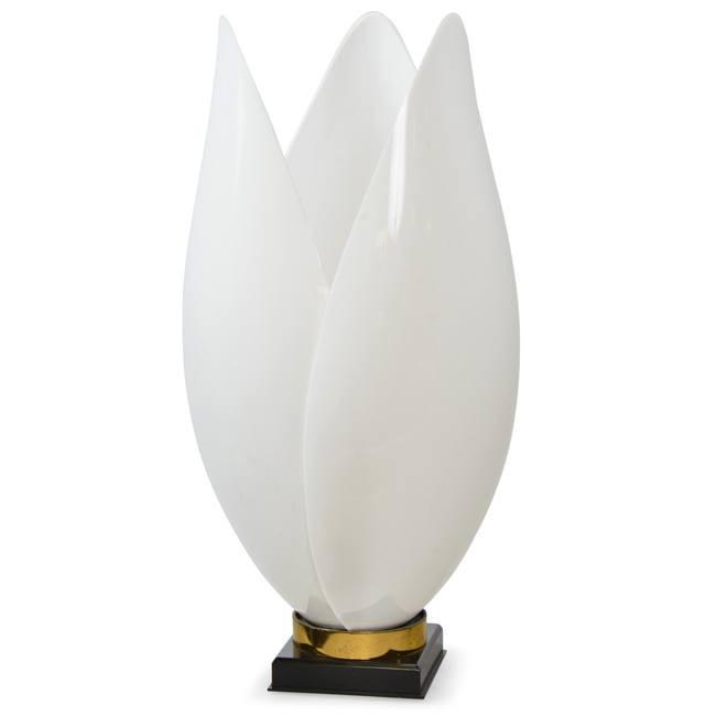 White Flower Table Lamp