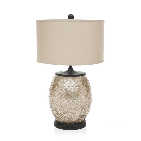 Silver Scale Pattern Lamp
