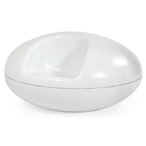 White Huge Round Bench Seating