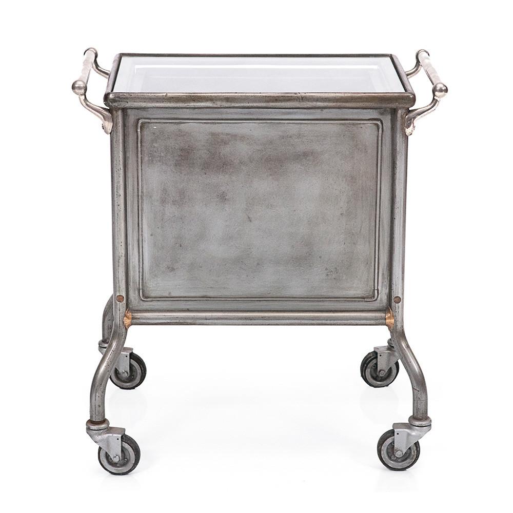 Metal Medical Cabinet with Wheels