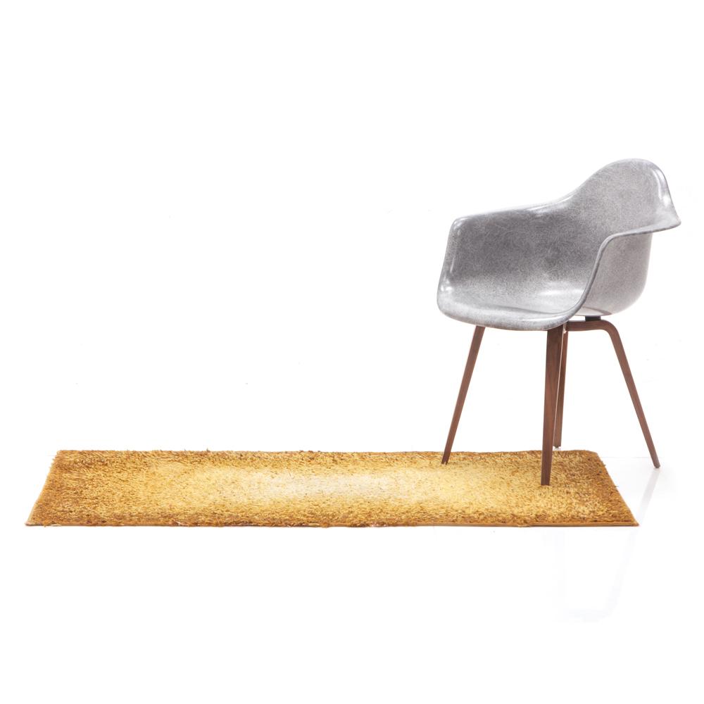Ombre Orange Mustard Fluffy Rug
