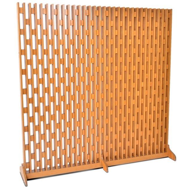 Wood Modern Cutout Screen Divider