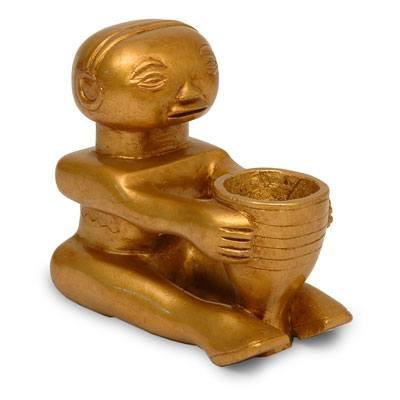 Gold Tiki Statue