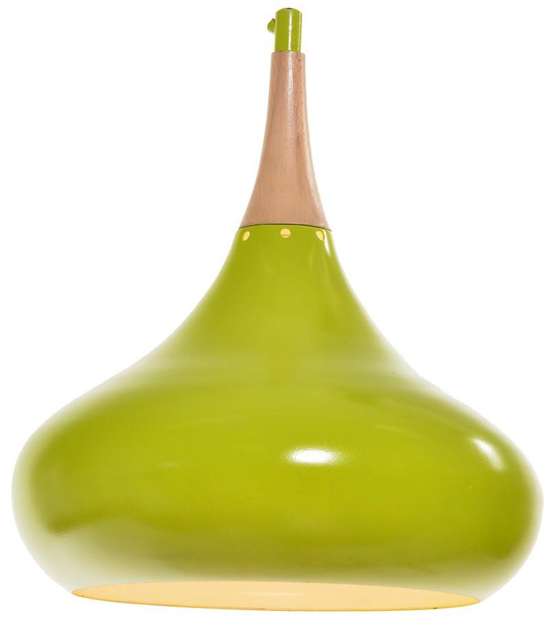 Light Green Tear Shaped Hanging Light
