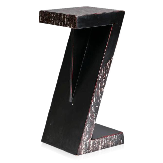 Black Z Shape Pedestal