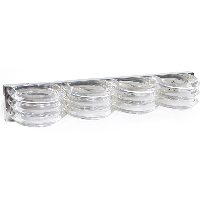Large Lucite Rings Wall Sconce