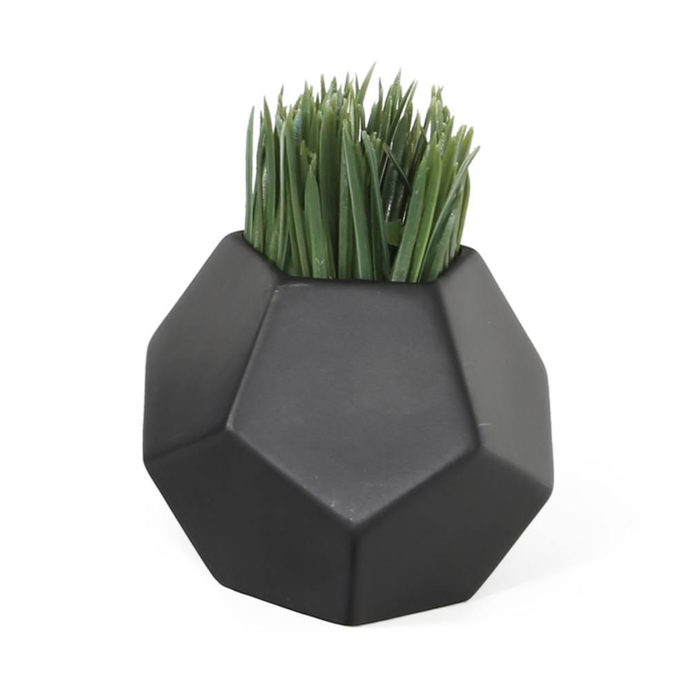 Black Pentagon Planter - Small