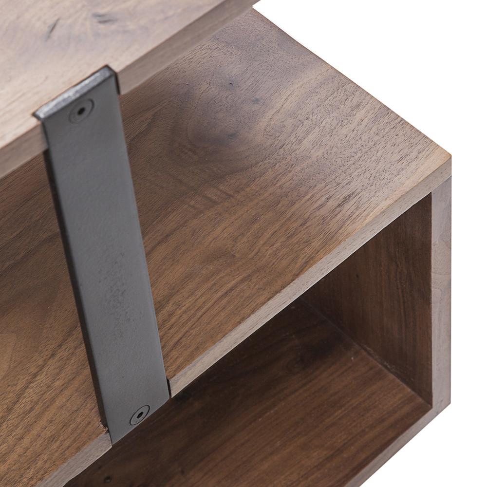 Modern Wood Zigzag Media Console