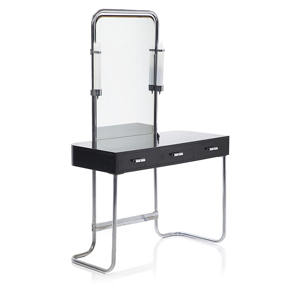 Black & Chrome Deco Vanity