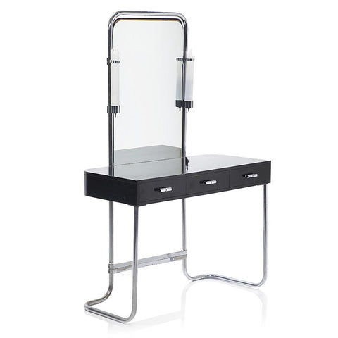 Black & Chrome Deco Vanity