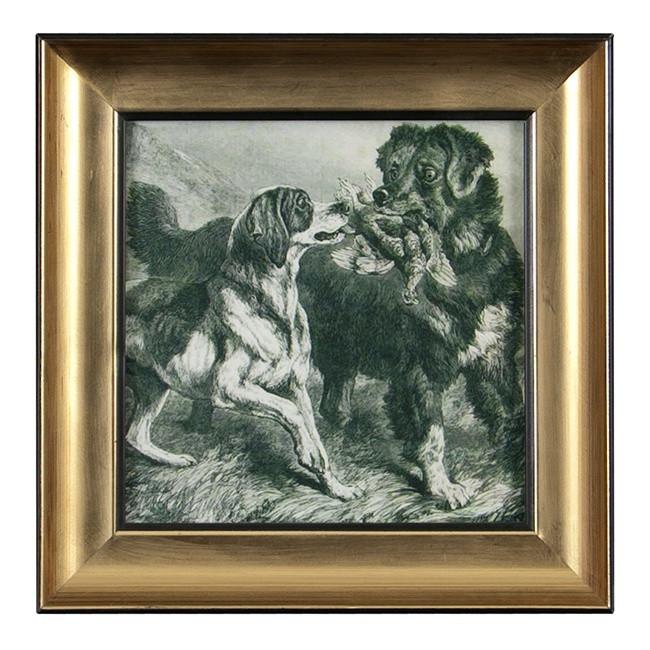 0192 (A+D) Dog Square Plain Gold