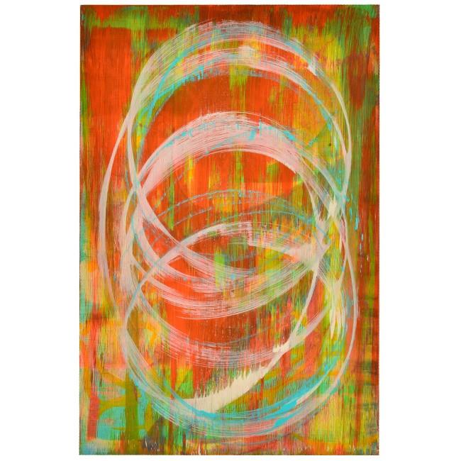 0667 (A+D) White Circles Red Green B