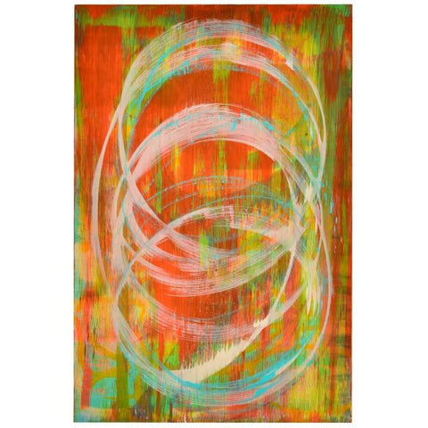 0667 (A+D) White Circles Red Green B