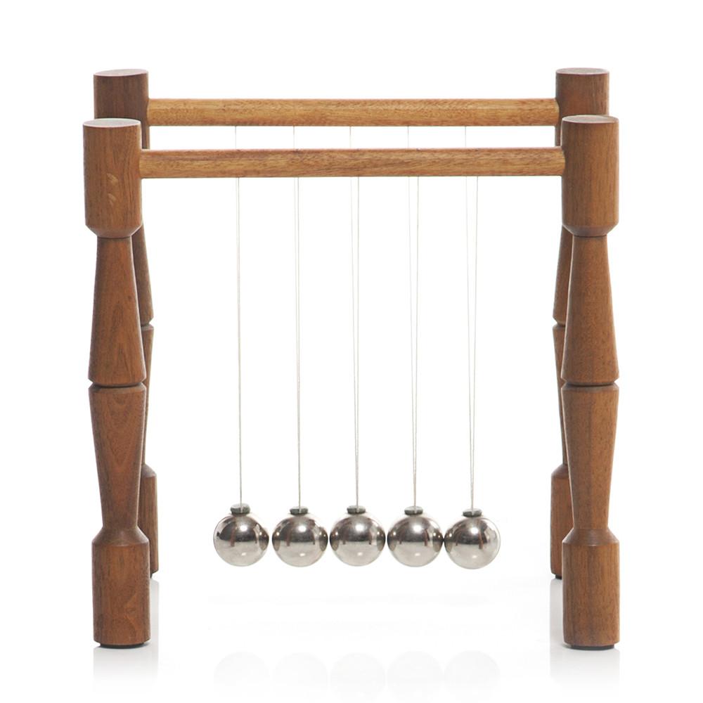 Wooden Newton's Cradle