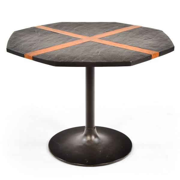 Black Slate Octagon Dining Table