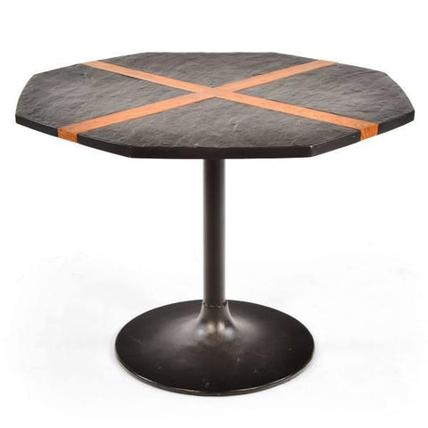 Black Slate Octagon Dining Table