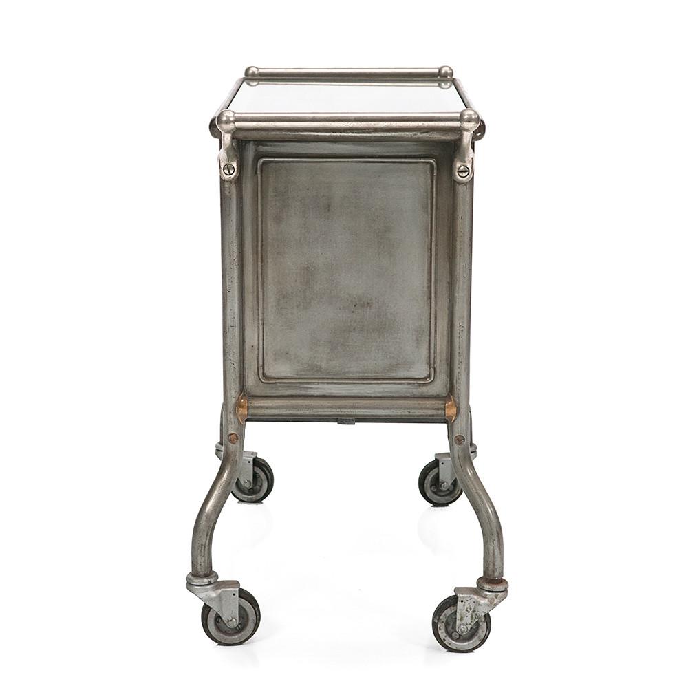 Metal Medical Cabinet with Wheels