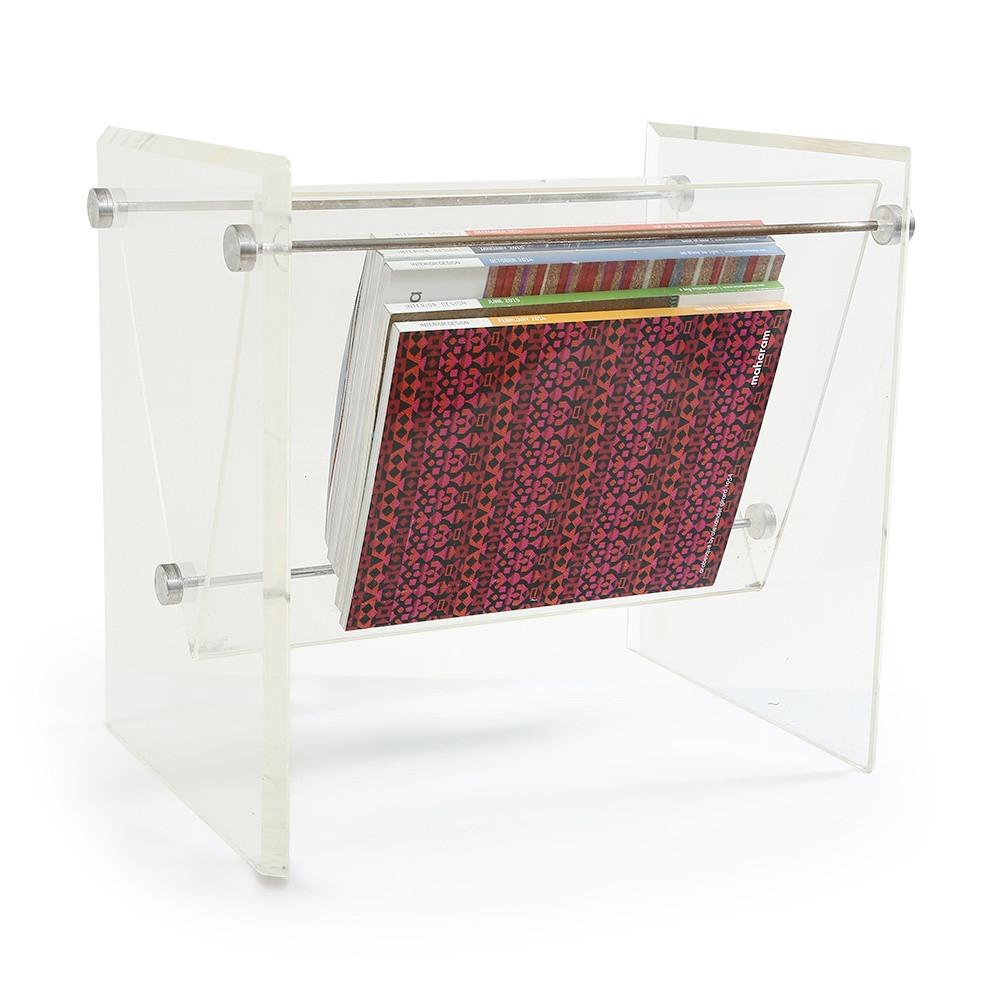 Lucite Magazine Rack