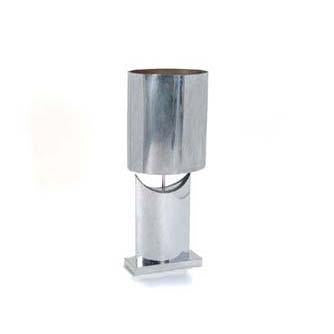 Chrome Concave Table Lamp