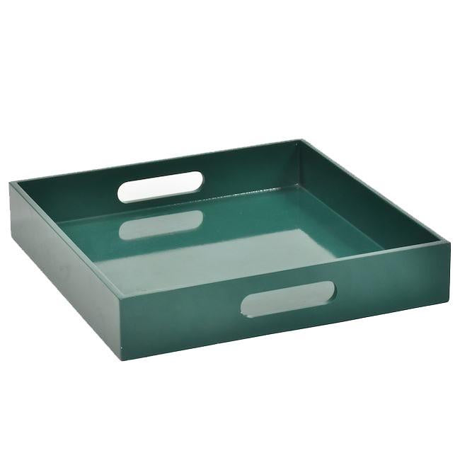 Green Square Hi-Gloss Tray (A+D)