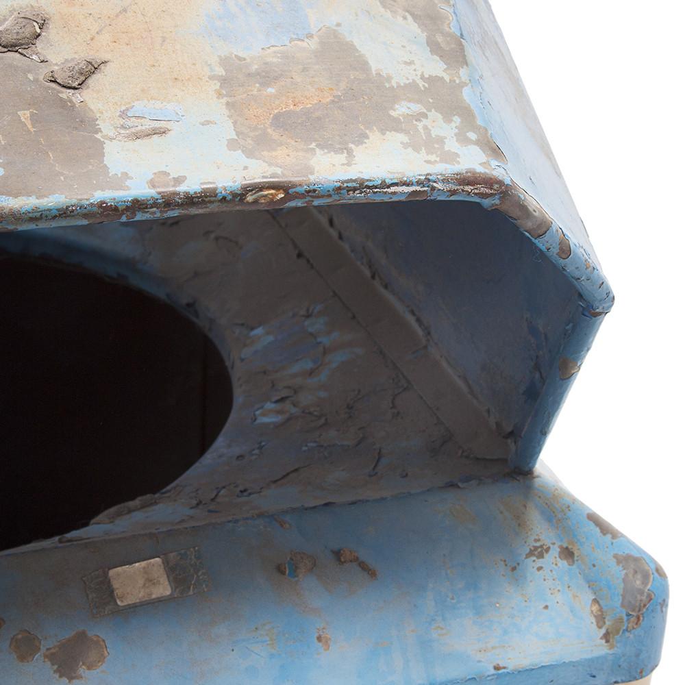 Blue Top Gas Station Trashcan